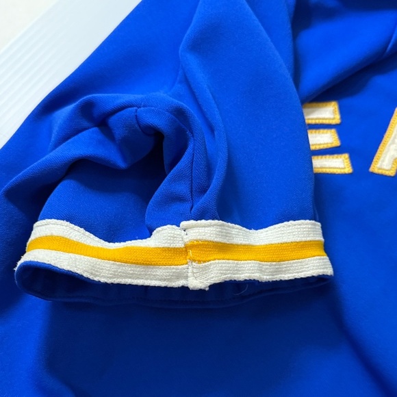 Basketball warm up shirt, Eagles, blue, gold and white, vintage - Picture 7 of 11